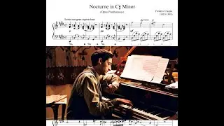 Nocturne in C sharp Minor Sheet Music Tutorial Chopin Шопен Ноктюрн №20 фильм Пианист ноты пианино