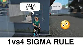 SIGMA RULE #105😊| Solo vs Squad 1vs4 extreme situation😳| Garena Free Fire Battlegrounds