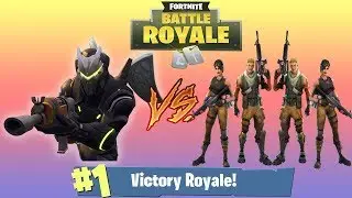 ONE OMEGA VS 4 NOOBS?!?! | Fortnite Battle Royal Clutches
