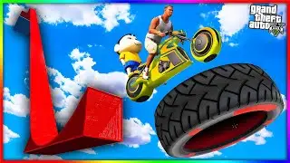 Shin-Chan And Franklin | MEGA RAMP Challenge in GTA 5 | in Telugu