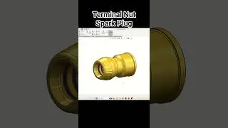 Terminal Nut Spark Plug SolidWorks Tutorial!