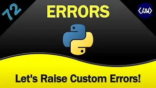 Learn how to raise errors and create custom errors in #Python | #learnpython #pythontutorial