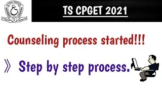 TS CPGET 2021 Counseling process started | Certificate verification |TS CPGET.