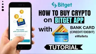 How to BUY Crypto on Bitget App with Credit/Debit card/ eWallets | Tutorial
