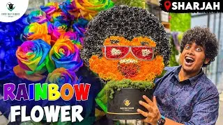 RAINBOW Roses & Logo Bouquet at Black Tulip Flowers - Sharjah - Irfan's View