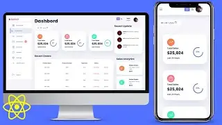 🔥 How to Create a Responsive Admin Dashboard from Scratch | React JS Project in Hindi