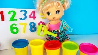 УЧИМСЯ СЧИТАТЬ с #куклой Алисой - игры для девочек, как мама