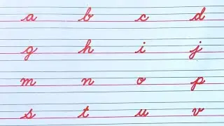 How to write English Cursive writing a to z  | Small letters abcd | Cursive handwriting practice abc
