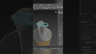 Using Bend Modifier to "open" the lid ofa food can in #3dsmax  #unrealengine #3d #3dart