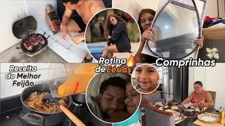 ROTINA DE FÉRIAS DOS RECÉM CASADOS, APRENDI A FAZER O MELHOR FEIJÃO + COMPRINHAS!!! 🤩💸 Mile Steffani