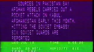 Channel 10 Broadcast and Weather News (July 10th, 1985)