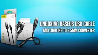 Unboxing Baseus USB to Lightning  Cable and lighting to 3 5mm converter