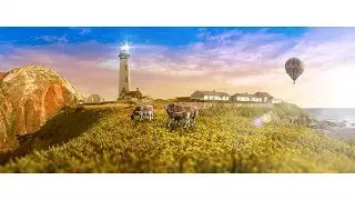 Vibrant sunsets on grassland - Photoshop Manipulation Tutorial #13