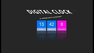 Digital Clock in JS | JavaScript Tutorials | Web Development Tutorials | Tutorials Design