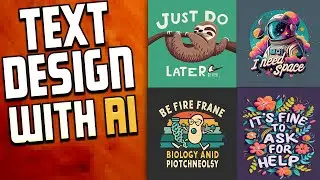 Ai Tshirt Design with TEXT! BETTER THAN MIDJOURNEY? Print on Demand Ai