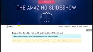 How to add a full-width slider in Helix Ultimate 2.0