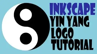 Inkscape Logo Tutorial - How To Make Yin Yang Logo Step By Step