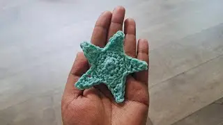 Easy Crochet Star #crochet #handmade #diy #christmasdecor