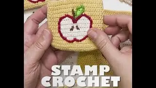 Proceso para crear un Sello en STAMP Crochet.  #tejiendoperu #crochet