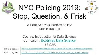 Bootstrap Data Science: Sample Capstone Presentation (Fall 2020 Pilot)