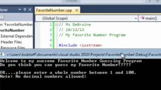 Using an If Statement to Write a Simple Favorite Number Program