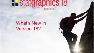 What's New in Statgraphics 18