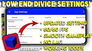 {2024}🔥Aethersx2 Best Settings For Low End Devices | 4GB Ram Settings For Aethersx2 Emulator