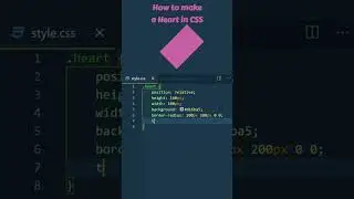 How to make a Heart in css #short