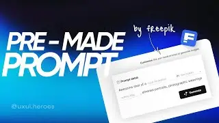 Pre made prompt in FREEPIK AI image genrator 💫 