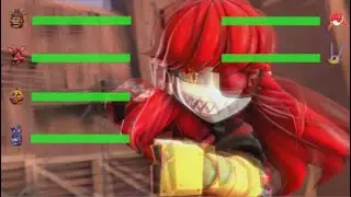 FNAF UCN ROCKSTAR VS TEAMFORTRESS 2 SENTRY GIRL animation with HEALTHBARS