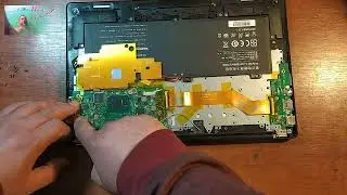EVOO Ultra Thin EVC141-6BK How to disassemble and reassemble laptop. Cleaning the notebook from dust