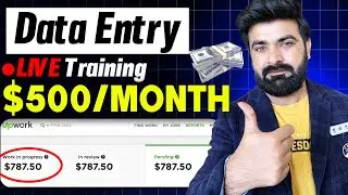 Earn $500/Month By Data Entry Live Project training