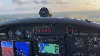Aquila A 210 Landing Approach at Arcachon (LFCH)