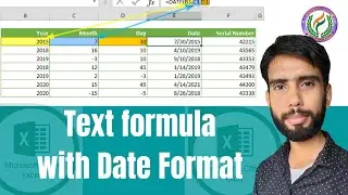 text formula in excel | Text formula Excel date | Convert date to text in Excel