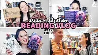 READATHON SUCCESS, BOOKSTORE & OWLCRATE MAY UNBOXING | Asian Readathon Week Four Reading Vlog