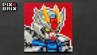 Gundam 2D Pixel Art - Pix Brix Instructions