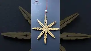 ⭐🎄Christmas Tree Decorating ideas | How to Make A wooden Star for your Christmas Decoration #craft