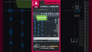 AutoCAd Tips 22- How to use OVERKILL Command in AutoCAD #autocad  #autocadtips