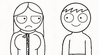 when Girls do not care what boys want  - Flipaclip Animation (No color)
