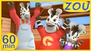 NEW EPISODES! Zou in English 🏸 SPORTS & GAMES 🏐 60 min COMPILATION | Cartoons