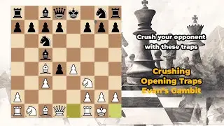 Opening traps | evan's gambit | Best opening for white  #chessstrategy