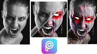 How To Make Demon Face with Picsart | Picsart | X- Tutorial Official