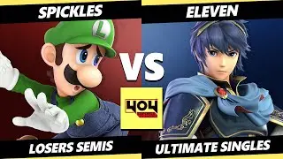 4o4 Weekly Smash 14 LOSERS SEMIS - Spickles (Luigi) Vs. Eleven (Marth) Smash Ultimate - SSBU