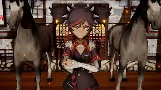 [MMD] Xinyan's English voice in a nutshell | Genshin impact X Cotton Eye Joe