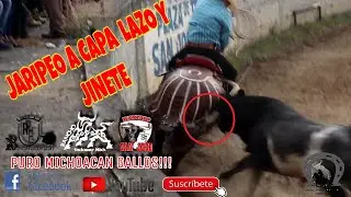 Great Jaripeo A Capa Lazo In San José Del Cerrito Michoacan