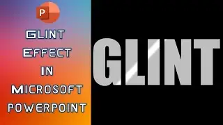 How to Make Glint Text Animation in PowerPoint Tutorial