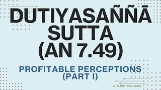 Profitable Perceptions (Part I) — Introduction to the Dutiyasanna Sutta