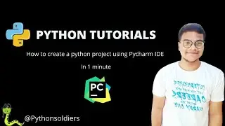 How to create a python project using pycharm IDE 