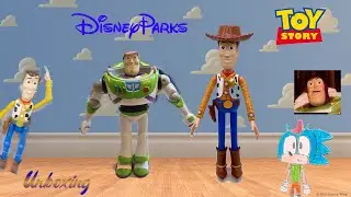 TOY STORY - FIGURAS DE PARQUES DISNEY - Woody y Buzz articulados - unboxing 2025 #pixar #toystory