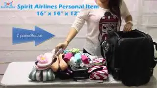 Spirit Airlines Free Personal Item 16 x 14 x 12
